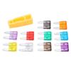 120Pcs Auto Fuses Aluminum Alloy Plastic Auto Fuse Assortment Kit with Clip 2A?35A