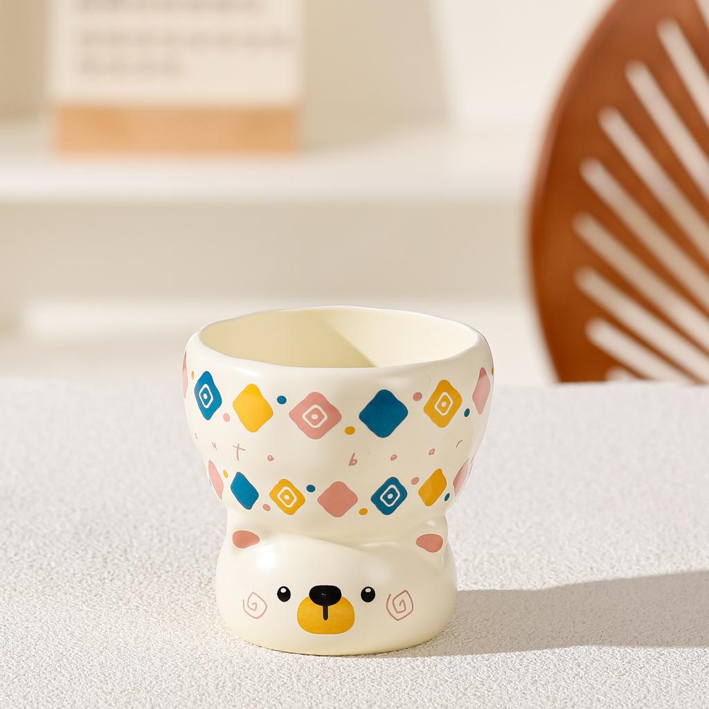 High-value cute mug, breakfast milk cup, office drinking cup, couple ceramic cup, girlfriend water cup