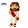 Betekenisvolle Geschenken voor Werk Gelegenheid Schattige Biddende Jezus Hars Beeldje, Zegenende Figuur Bureau Standbeeld, Minimalistische Woonkamer Decoraties Religieus