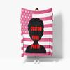 Personalised Po Pink American Flag Blanket Custom Diy Usa Backdrop Potext Poster For Pets Friends And Family