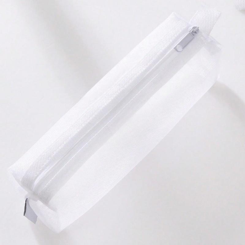 1 Stück Transparente Netz-Federtasche, Tragbare Aufbewahrung Geeignet für Schüler, Multifunktionale Transparente Federtasche