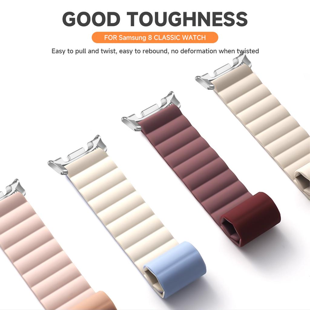 Magnetisches Schlaufenarmband für Samsung Galaxy Watch 8 40mm 44mm 8 Classic 46mm Silikon Sportarmband Correa Galaxy 8 Ultra 2025 47mm