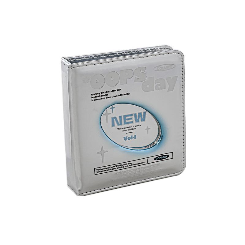 OOPSDAY Rest Day Silvery Series Card Album ins Silver Hollow Small Card Storage Album Polaroid Album