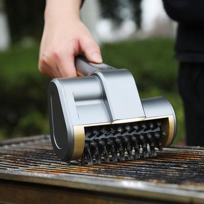 Elektrikli Izgara Fırçası, LED Işıklı Yüksek Hızlı Dönen Temizleyici, Yağ Gidermek İçin Tip-C Şarjlı Kablosuz Barbekü Izgara Temizleme Fırçası