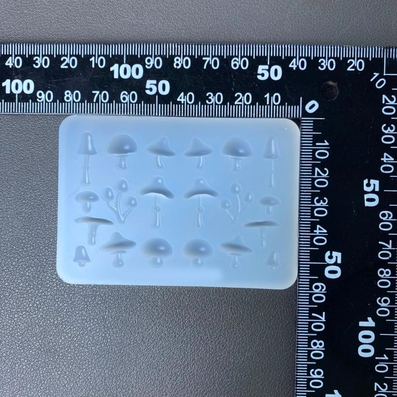 Detaillierte Pilz-Silikon-Bastelform mit einfacher Entformung, Antihaft-Charms-Form, perfekt für handgemachte Schlüsselanhänger, Dekorationen