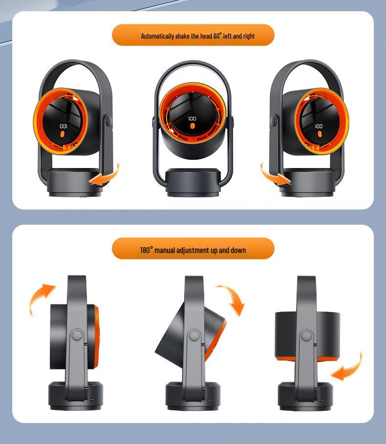 2026 Wiederaufladbarer Mini-Schreibtischventilator - Tragbar, Langlebig, USB-betrieben