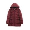 Cotton clothes, cotton clothes, women's mid-length slimming slim padded jackets, winter winter 2025 new hoods
