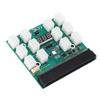 Power Supply Breakout Board Adapter Professional 1600W 12 Port ATX 6 Pin PSU Breakout Board for DPS