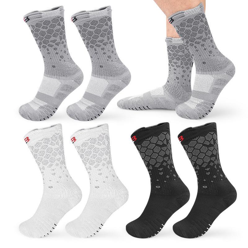 Medium-sized Tube Thickened Cotton Socks Outdoor Sports Basketball Socks Towel Bottom Breathable Socks