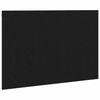 Wall Mounted Bed Headboard In Black Oak Effect Made of Wood Based Material