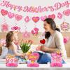 Hearts Pattern Banner Decor Happy Mother's Day Holiday Banner New Desktop Ornament  Party DIY Decor