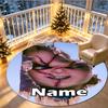 Custom Name Personalized Bride of Chucky Print Round Rug, Versatile Home Decor Carpet, for Playroom, Apartment, Balcony, Entryway, Hallway Gift