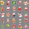 50 Christmas Holiday Graffiti Stickers for Scooters, Suitcases, Travel Cases, Cars, and Waterproof Decorative Stickers
