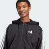 adidas Men's Sport Style 3-Stripes Hooded Knit Jacket