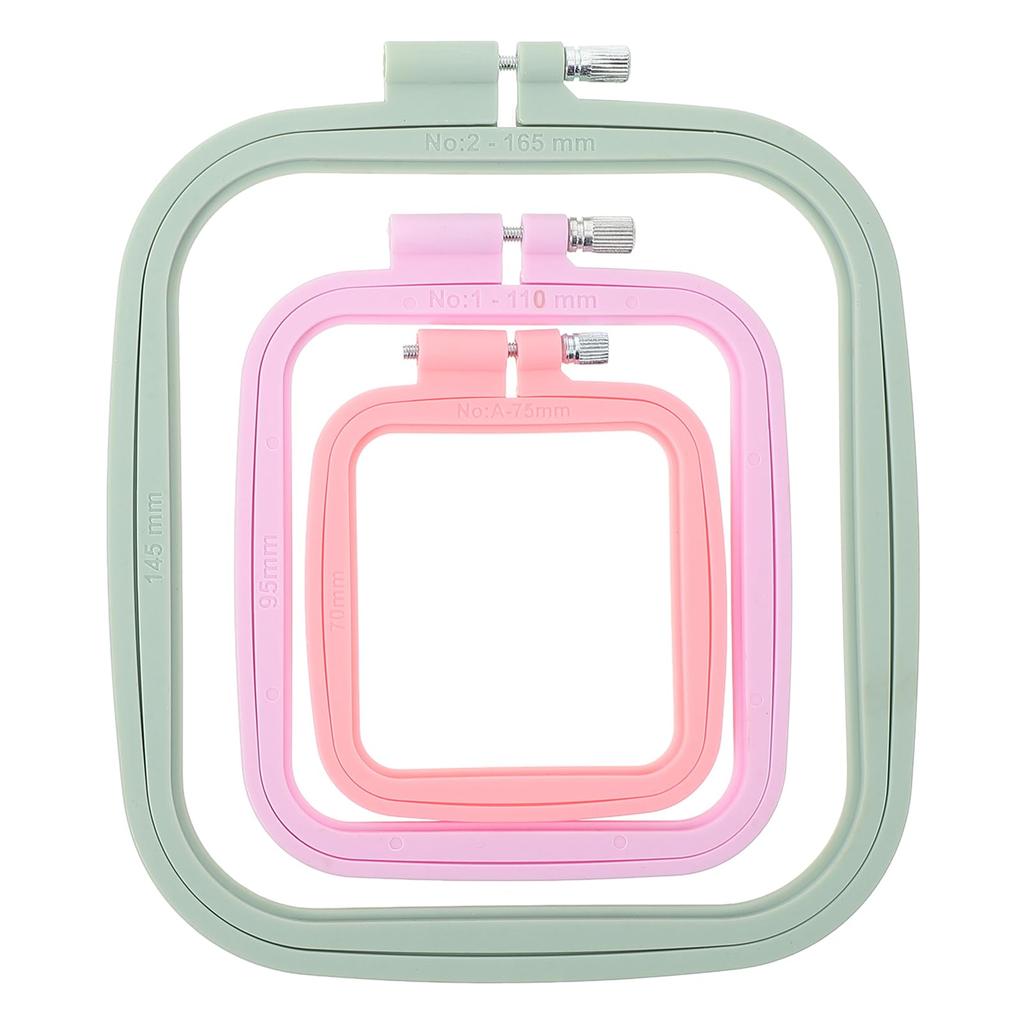 NUOBESTY 1 Set Cross Stitch Embroidery Punch Needle Spring Tension Embroidery Punch Embroidery Mini Embroidery Beech Wood Tabletop Embroidery Sewing