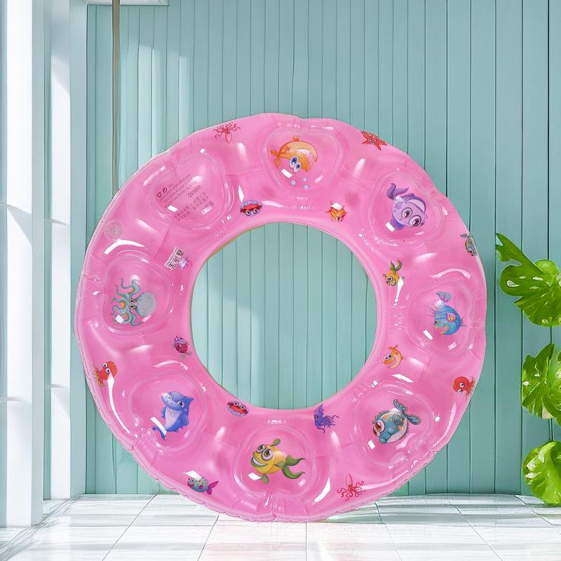Eco-friendly PVC Double-Layer Inflatable Swim Ring for Kids