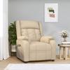 3143588 vidaXL Electric Massage Armchair Cream Fabric