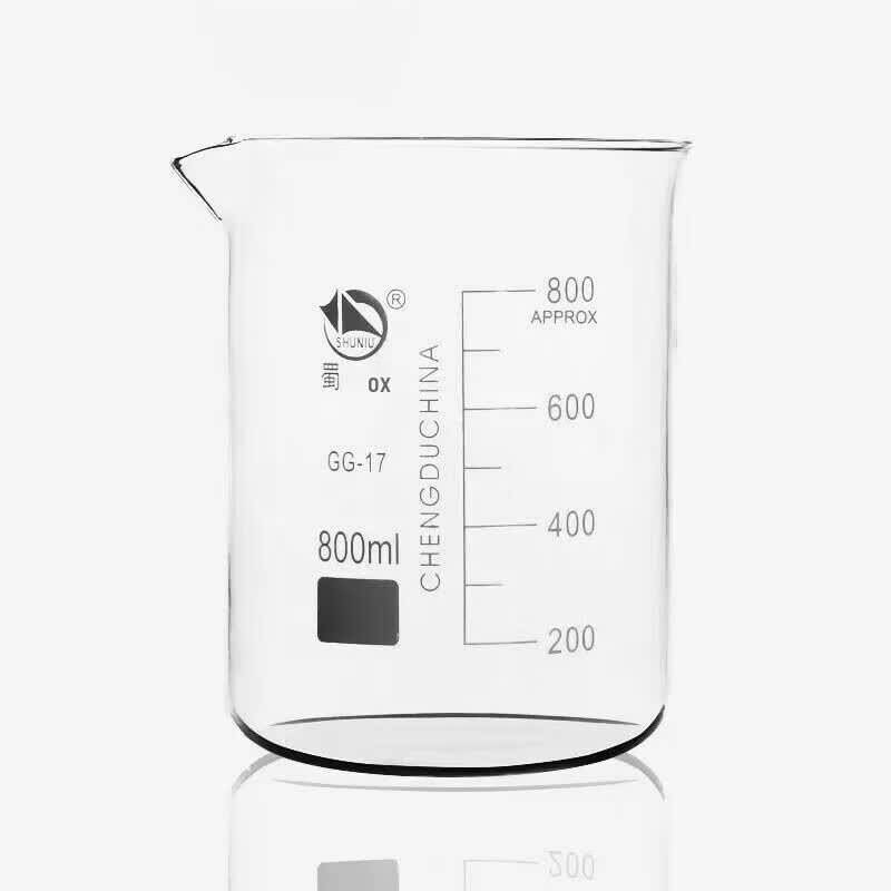 Shu Niu Low Form Borosilicate Glass Lab Beaker