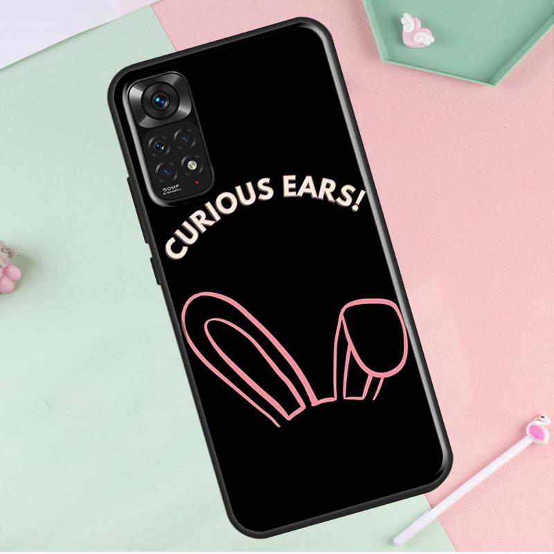 Husă urechi de iepure de iepure pentru Redmi Note 12 Pro Plus Husă pentru Redmi Note 10 8 9 11 Pro 12S 11S 10S 9S 9C 10C 12C