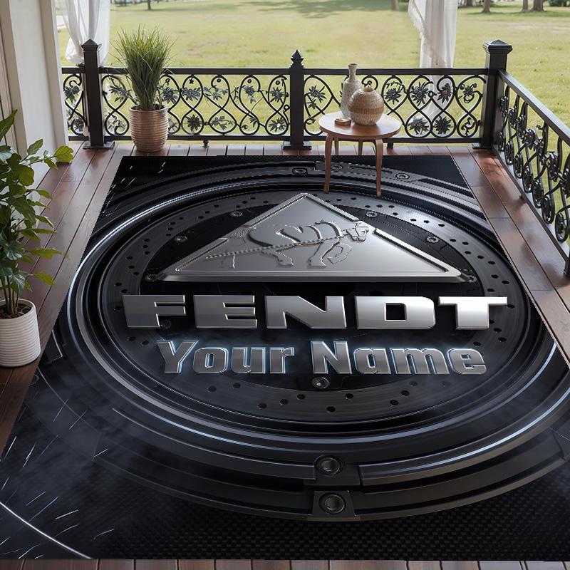 Custom Text Printed Rug Fendt Non Slip Floor Carpet For Home Room Decor