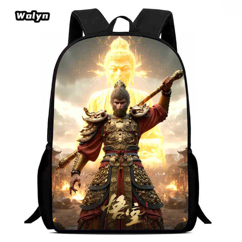 Wukong Black Myth Wukong Gioco Animazione Zaino Zaino Scolastico per Studenti Borsa per Computer