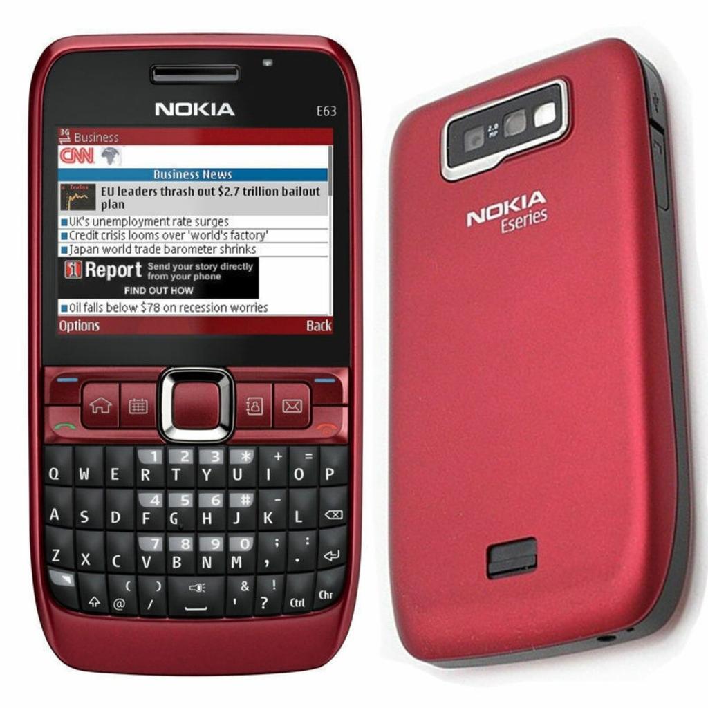 Refurbished Nokia E63 Unlocked QWERTY 3G WIFI Bluetooth FM Radio Original Mobile Phones