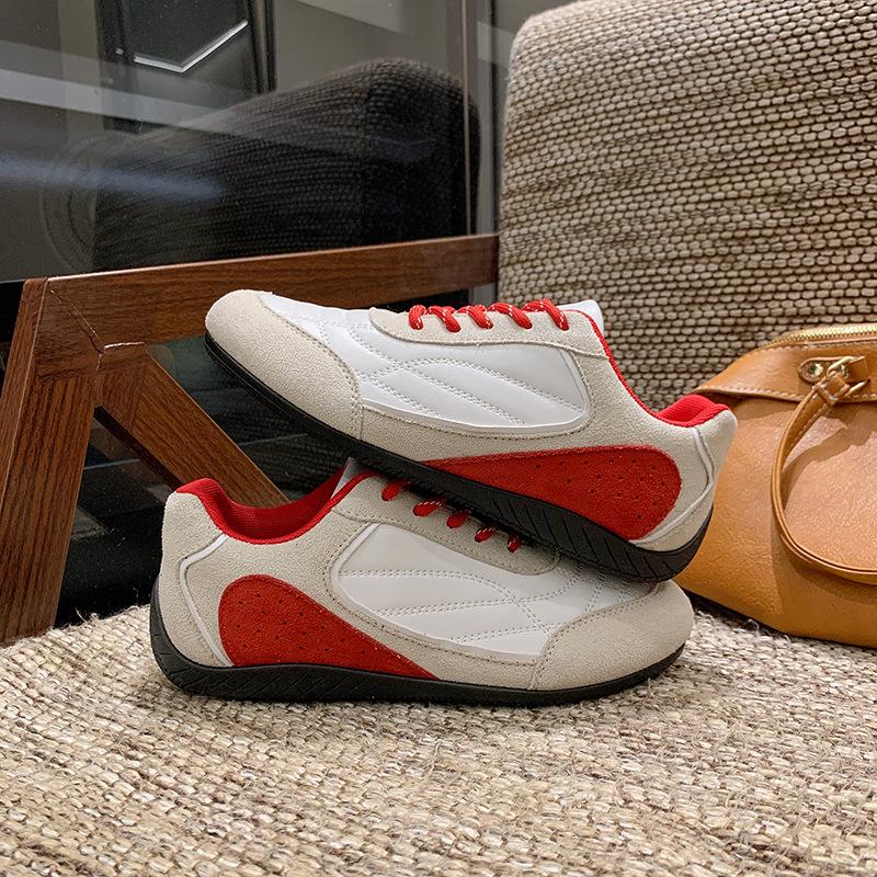 

Retro little white shoes women s 2025 new autumn versatile soft-soled Agande training shoes non-slip casual sports shoes 40 червоний