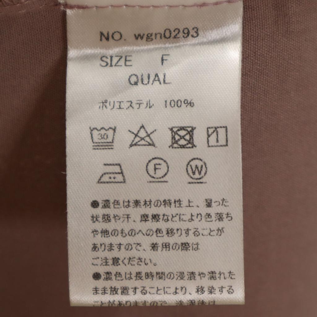 n'Or Long Sleeve Long Dress F Purple Women Used
