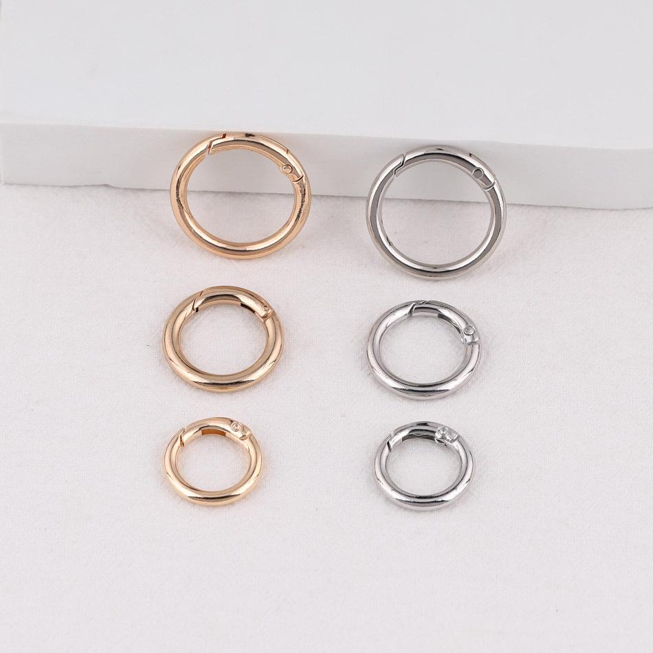 Alloy Spring Snap Open Ring for DIY Keyring, Pendant, or Bag Accessories