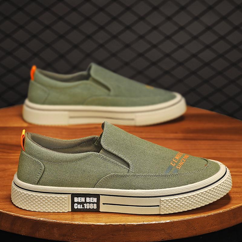 Classic Canvas Shoes Men Fashion Flat Sneakers Male Casual Men's Shoes Slip On Loafers Men Vulcanized Shoes For Men