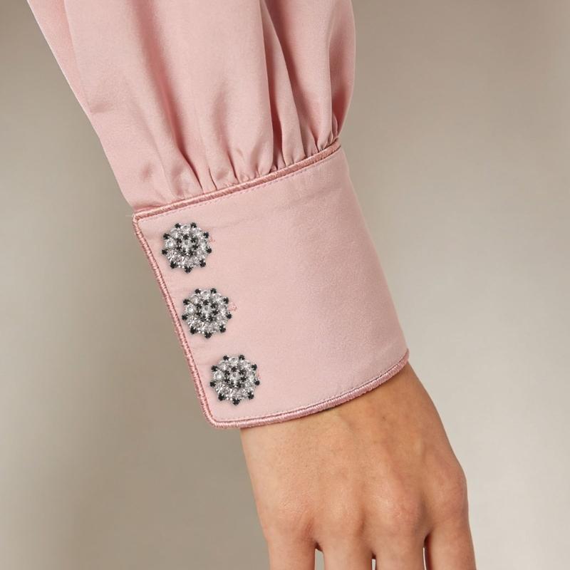 Sparkling Rhinestones Alloy Shirt Cufflinks Clip Decorative Button Covers For Shirt Jackets Dress Clothing Decoration