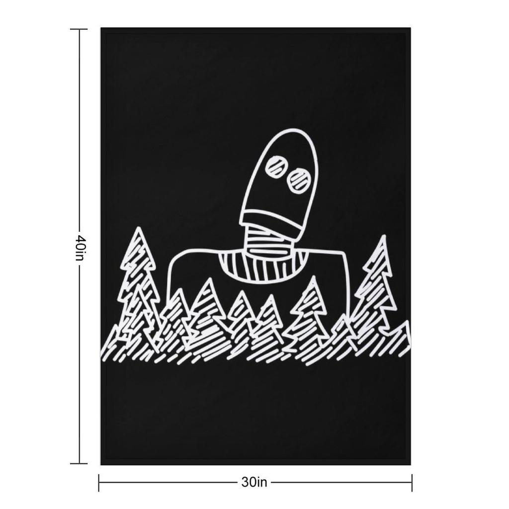 Iron Giant Throw Blanket Retros Camping warm winter Hair Blankets