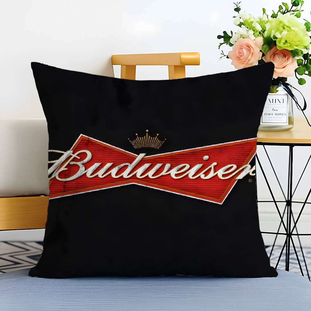 B-Budweiser Budvar Brewery-MT Pillow Case Printed Brushed Fleece Pillow Baby Skin-Touch Eco-Friendly Dye-Sublimat