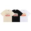 RHUDE Streetwear Graphic Print Loose Fit Crew Neck Short Sleeve T-Shirt Men Women Hip Hop Casual Wear