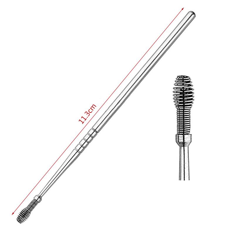 6pcs/box Stainless Steel Spiral Ear Pick – Portable Cleaning Tool for Earwax Removal