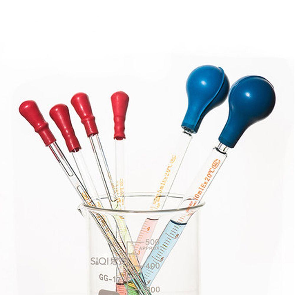 Blaue Pipette Pipett Mit Skala Glaspipetten Skala Tropfer Gummikopf