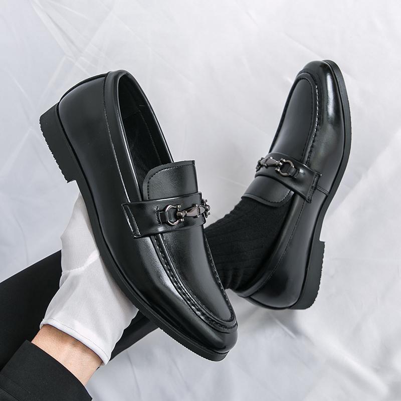 Classic Casual Business Shoes Men Wedding Leather Loafers Male Trend Men's Dress Shoes Party Office Social Leather Shoes For Men