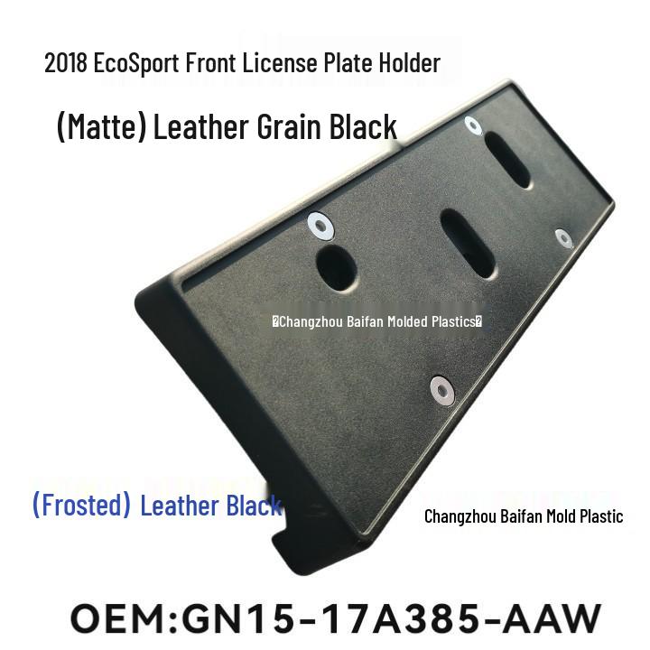 2018 Ford EcoSport Front Bumper License Plate Bracket GN1517A385AAW 2018 EcoSport Front Plate Matte Textured Black