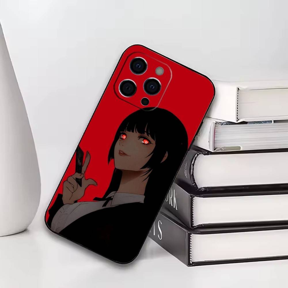 Kakegurui Yumeko Jabami   Phone Case For iPhone17,16,15,14,13,12,11 Plus,Pro Others Soft Black Cover iPhone16se4