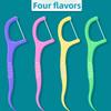 50PCS Disposable Fruit Flavor Floss Individual Packaging Portable Dental Floss Toothpick Line Oral Care Teeth Cleaning Tools