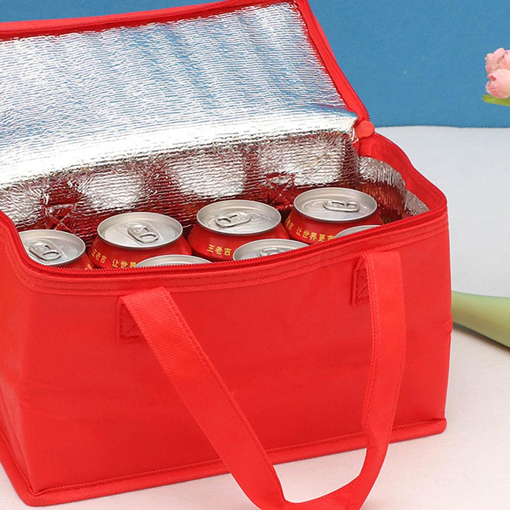 Bolsa Térmica Portátil para Almoço Dobrável Isolamento Pack de Piquenique Bolsa Térmica para Comida Porta-Bebidas Bolsa Isolada Sacos de Armazenamento de Utensílios de Cozinha Cerveja