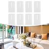 8pcs Toilet Shims Soft Plastic Stackable Transparent