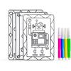 Glun Ultimate Puzzle Card Sheet, 3 Different Drawing Sheets With Each Pack 4 Colours, Color And Play Your Way Engage You