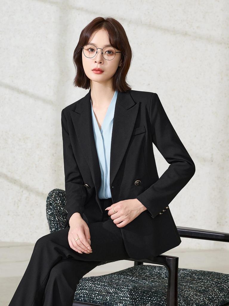 2025 Damen Herbst/Winter Schlaghose Anzug Set - Formelle/Freizeitliche Arbeitskleidung