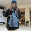 Schultasche Nische Hohes Gefühl Große Kapazität Gewaschener Rucksack Männlich Retro Rucksack Schüler Schultasche Männlich Einfarbige Japanische und Koreanische Leinwand