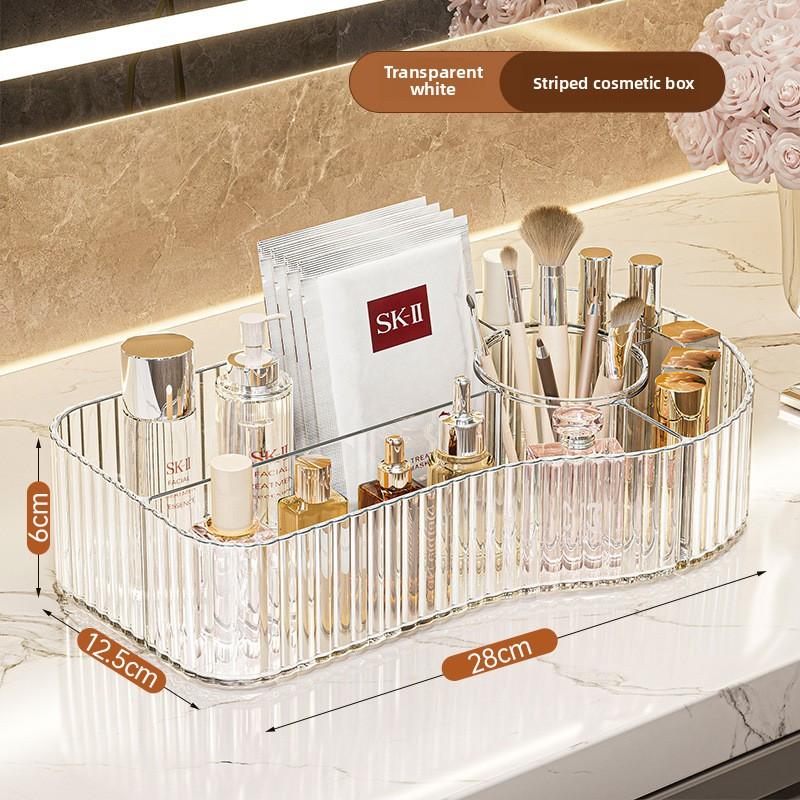 

Легкая роскошь Настольные средства по уходу за кожей Простая коробка для хранения прозрачный белый