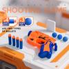2-in-1 Soft Bullet Toy Gun Dual Foam Dart & Ball plastic Launcher Parent-child & friends Interactive Game Safe Gift for kids