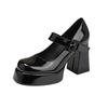 Mary Jane shoes waterproof table muffin bottom super high heels are not tired of feet main wedding shoes heightening French thick heel Barbie shoes