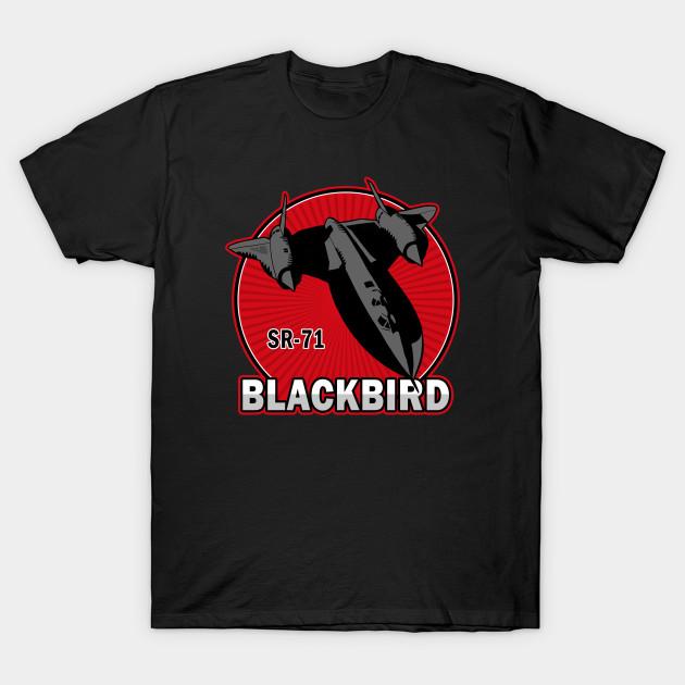 Well Tshirt Heren Zwart Print T-shirt Sr-71 Blackbird Logo No-Cut Transferpapier Print Katoenen T-shirt XL zwart