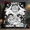 Omori Halloween 2D Flat Pattern Flannel Blanket High quality All Seasons Warmth and Comfort Perfect for Christmas Gifts.PMT0914174